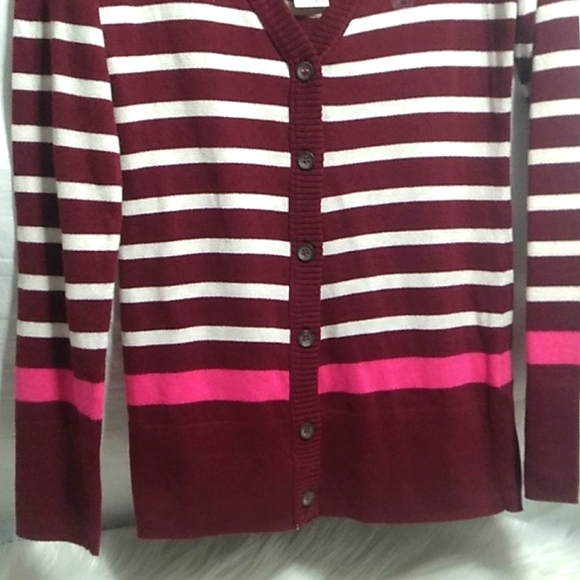 NWT Aeropostale Button Up Striped Sweater Sz.M - Picture 3 of 10